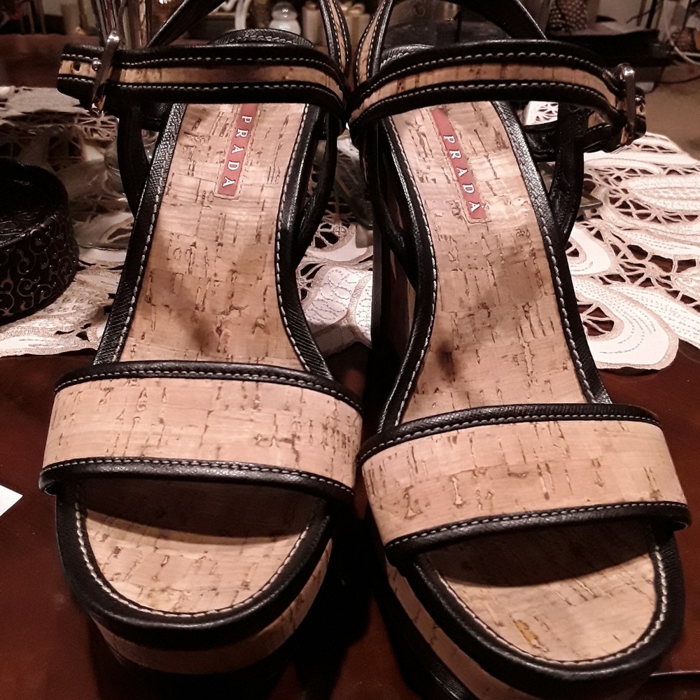 Prada wedges